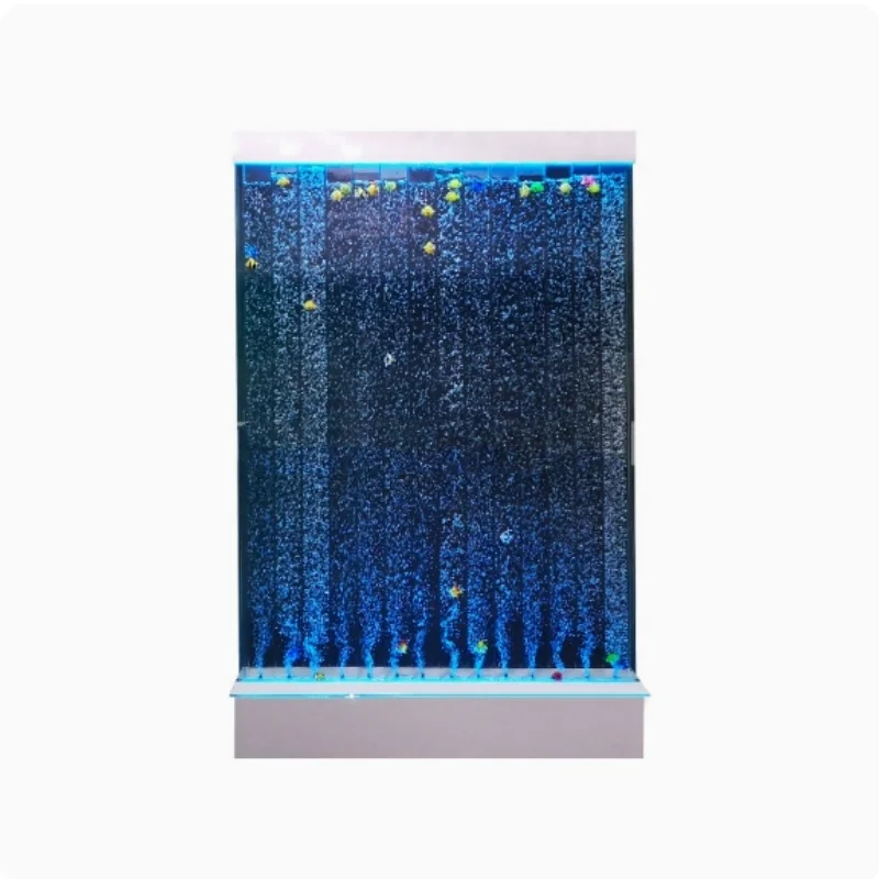 Large hotel bubble water curtain wall, partition wall, water flow screen, feng shui dance screen, water landscape