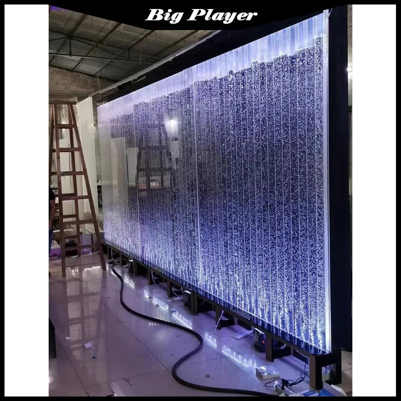 Bubble Flowing Screen Decoration Water Curtain Wall Water Dance, Wine Cabinet Rural Beauty Salon Partition Entrance