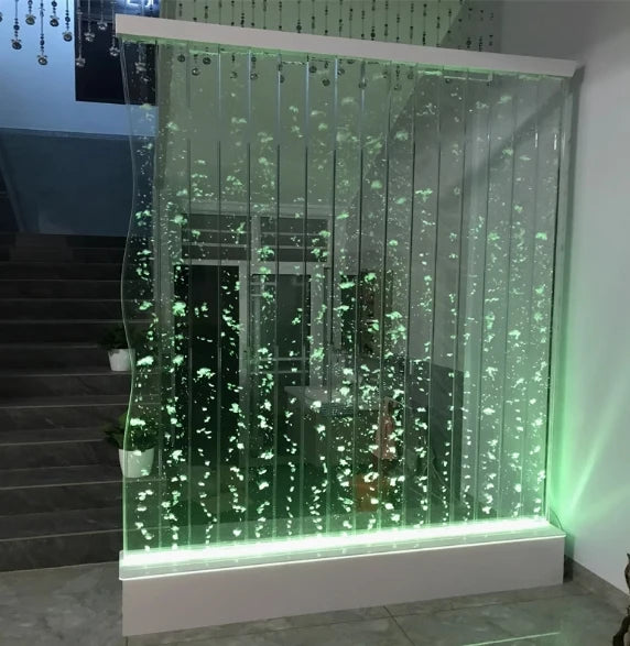 Large water curtain wall, running water screen, acrylic bubble water curtain