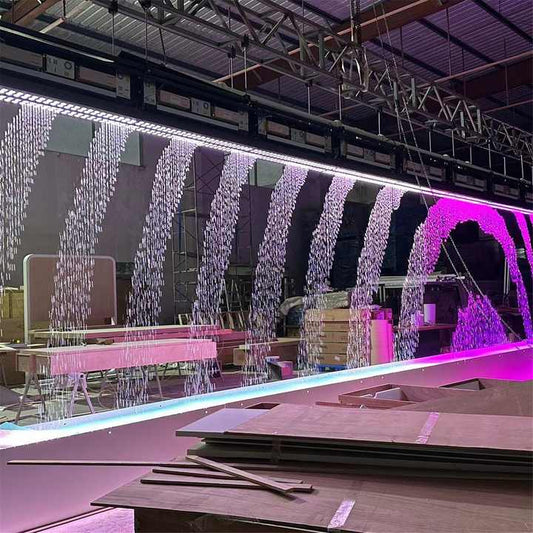 Hot Sale bar Lounge Commercial Decor Led Water Fountain Floor to Ceiling Water Wall Curtain