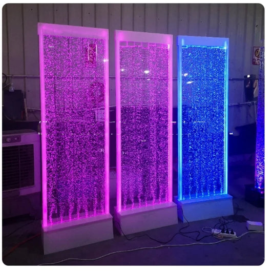Large hotel bubble water curtain wall, partition wall, water flow screen, feng shui dance screen, water landscape